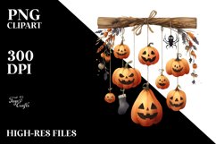 a Washed Watercolor Style Halloween PNG Product Image 1