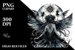 Watercolor Gothic Fairy | Sublimation Clipart Product Image 3