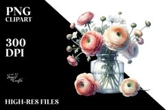 Bottle Ranunculus Clipart Product Image 3