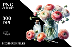 Bottle Ranunculus Clipart Product Image 2