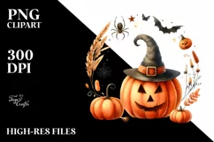 a Watercolor Style Simple Halloween PNG Product Image 3