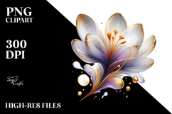 Abstract Glossy Crocus, Transparent PNG Product Image 2