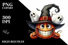 Funny Halloween Hat Goofy Smile | Clipart Product Image 3