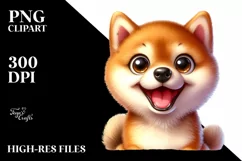 Crazy Shiba Inu | Sublimation | Clipart Product Image 1