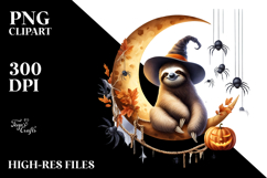 Watercollor Sloth for Halloween Product Image 2