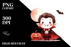 Funny Halloween Vampire PNG Product Image 2