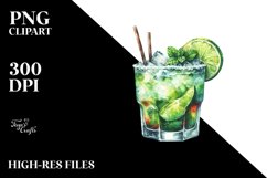 Watercolor Caipirinha | Sublimation Clipart Product Image 3