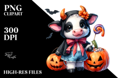 Cute Baby Cow Clipart Product Image 2