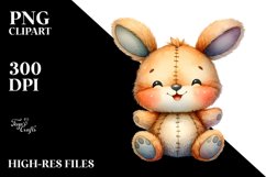 Vibrant Watercolor Bunny | Clipart Product Image 3