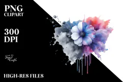 Splashing Flower, Transparent PNG Product Image 2
