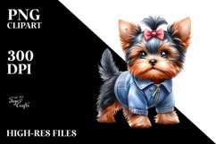Standing Yorkshire Terrier Clipart Product Image 1