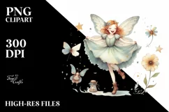 Excited Gothic Fairy PNG Product Image 3