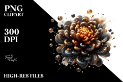 Abstract Marigold PNG Product Image 2