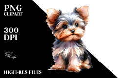 Cute Yorkshire Terrier PNG Product Image 2