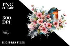 Grungy Bird Painting, Transparent PNG Product Image 2