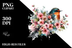 Grungy Bird Painting, Transparent PNG Product Image 2