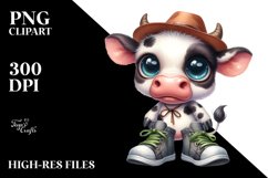 Confused Cow Clipart Product Image 3
