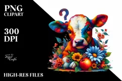 Colorful Baby Cow with Mystery to Solve Product Image 1