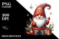 Detailed Christmass Gnome PNG Product Image 3