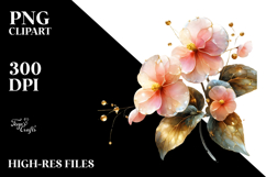 Impatiens Watercolor Splash PNG Product Image 2