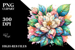 Wooden Stained Gardenia PNG Product Image 2