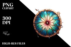Abstract Morning Glory Stained | Sublimation | Clipart Product Image 3