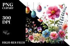 Simple Easter Egg Flower PNG Product Image 2