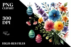 Colorful Pastel Flower with Painted Flower, Transparent PNG Product Image 2
