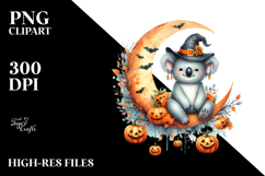 Koala Dressed for Halloween Sitting, High-Res PNG Product Image 2