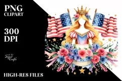 Elegant Vintage Princess Clipart Product Image 1