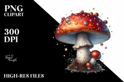 Detailed Shiny Mushroom, Transparent PNG Product Image 1