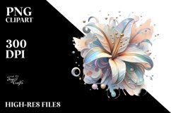 Shiny Lily Splash PNG Product Image 3