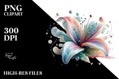 -like Lily, Watercolor Splash PNG Product Image 3