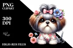 Funny Baby Shih Tzu | Sublimation | Clipart Product Image 1