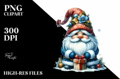 a detailed Christmas gnome, High-Res PNG Product Image 1