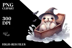 Cute Baby Walrus Halloween PNG Product Image 2