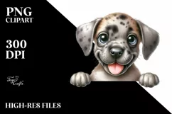 Cute Funny Baby Great Dane | Sublimation | Clipart Product Image 3