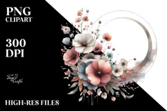 Cute Spring Flower Painting, High-Res PNG Product Image 2