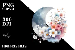 Cute Spring Flower Painting, High-Res PNG Product Image 2