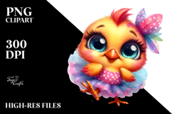 Vibrant Goofy Cute Chicken PNG Product Image 2
