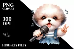 Funny Baby Bichpoo | Sublimation | Clipart Product Image 1
