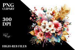 Vibrant Abstract Bouquet Clipart Product Image 3