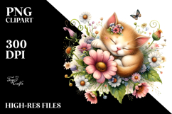 Whimsical Baby Cat PNG Product Image 2