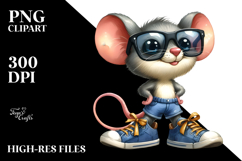 Mouse with Sunglasses and Sports Shoes | Clipart Product Image 2