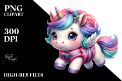 Cute Unicorn Life Vest Clipart Product Image 2