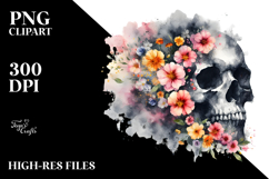 Grungy Skull PNG Product Image 2
