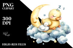 Whimsical Baby Duck PNG Product Image 2