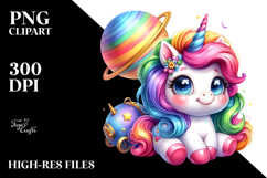 Funny Baby Unicorn PNG Product Image 2