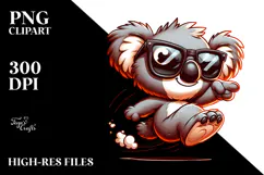 Quirky Bird with Sunglasses, PNG Product Image 2