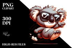Quirky Bird with Sunglasses, PNG Product Image 2